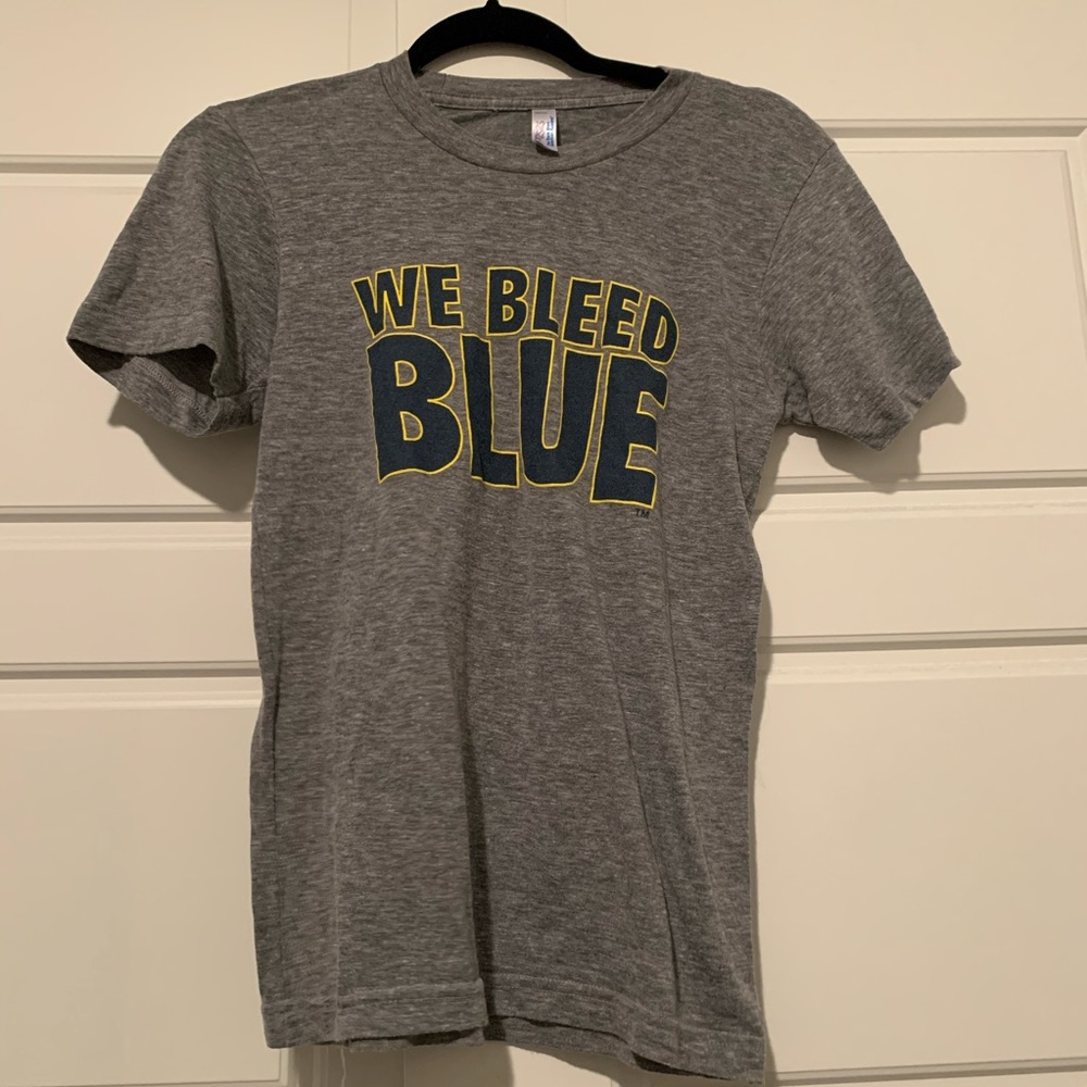 American Apparel U of Michigan Gray Graphic Tee